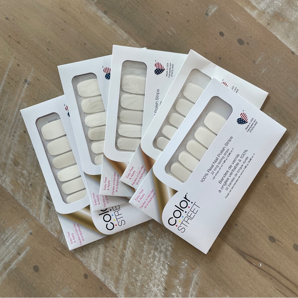 Clear as Day Color Street Nail Polish Strips Topcoat New With Package - #1